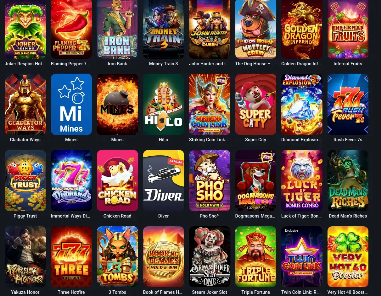 Nomini online casino hry a bonusy